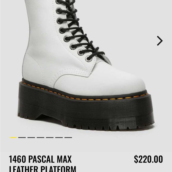 Dr. Martin 1460 PASCAL MAX LEATHER PLATFORM BOOTS - Picture 3 of 6